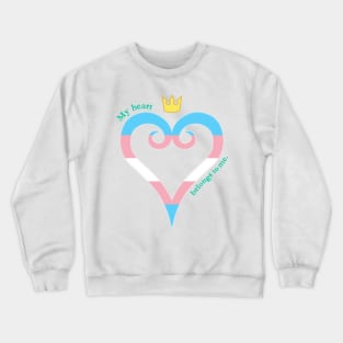 Trans Pride Heart Crewneck Sweatshirt